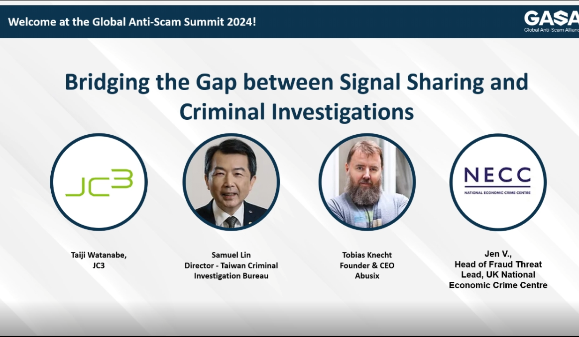 Video panel discussion: Bridging the Gap between Signal Sharing and Criminal Investigations - GASS Asia Summit 2024
