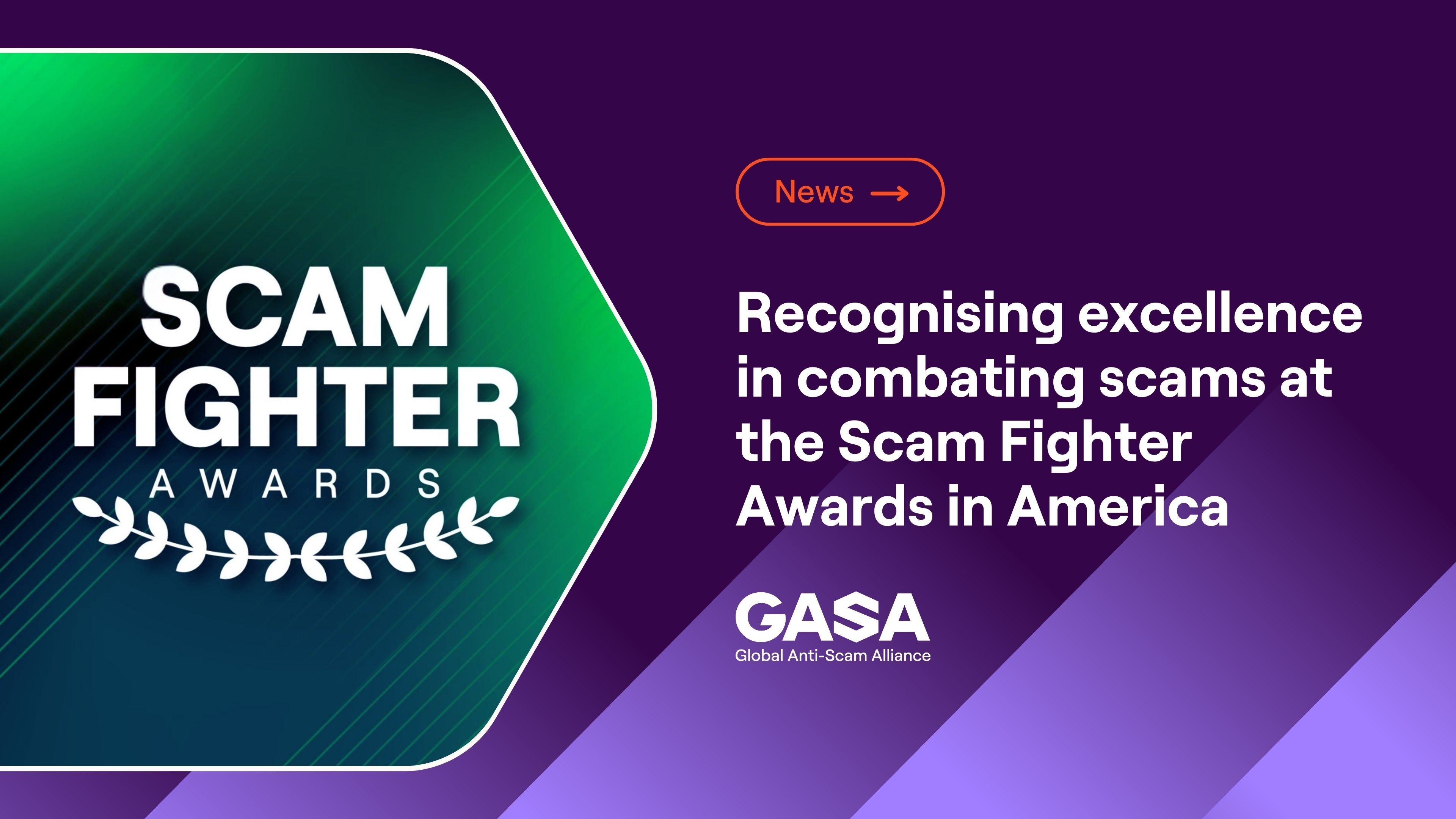Recognising excellence in combating scams at the Scam Fighter Awards in America